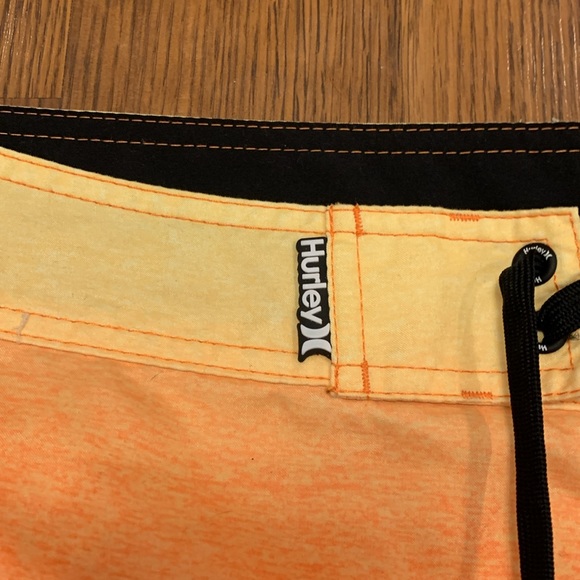Pair of Hurley Board Shorts / Swim Trunks. Men’s Size 38 Waist. Yellow / Orange - Picture 2 of 6